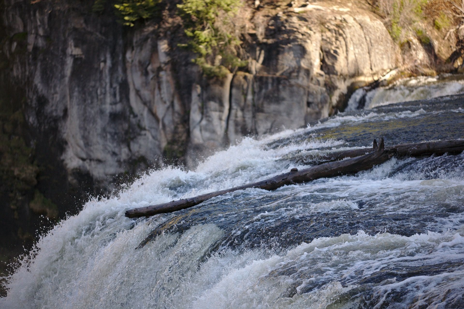 Upper Mesa Falls brink near Island Park