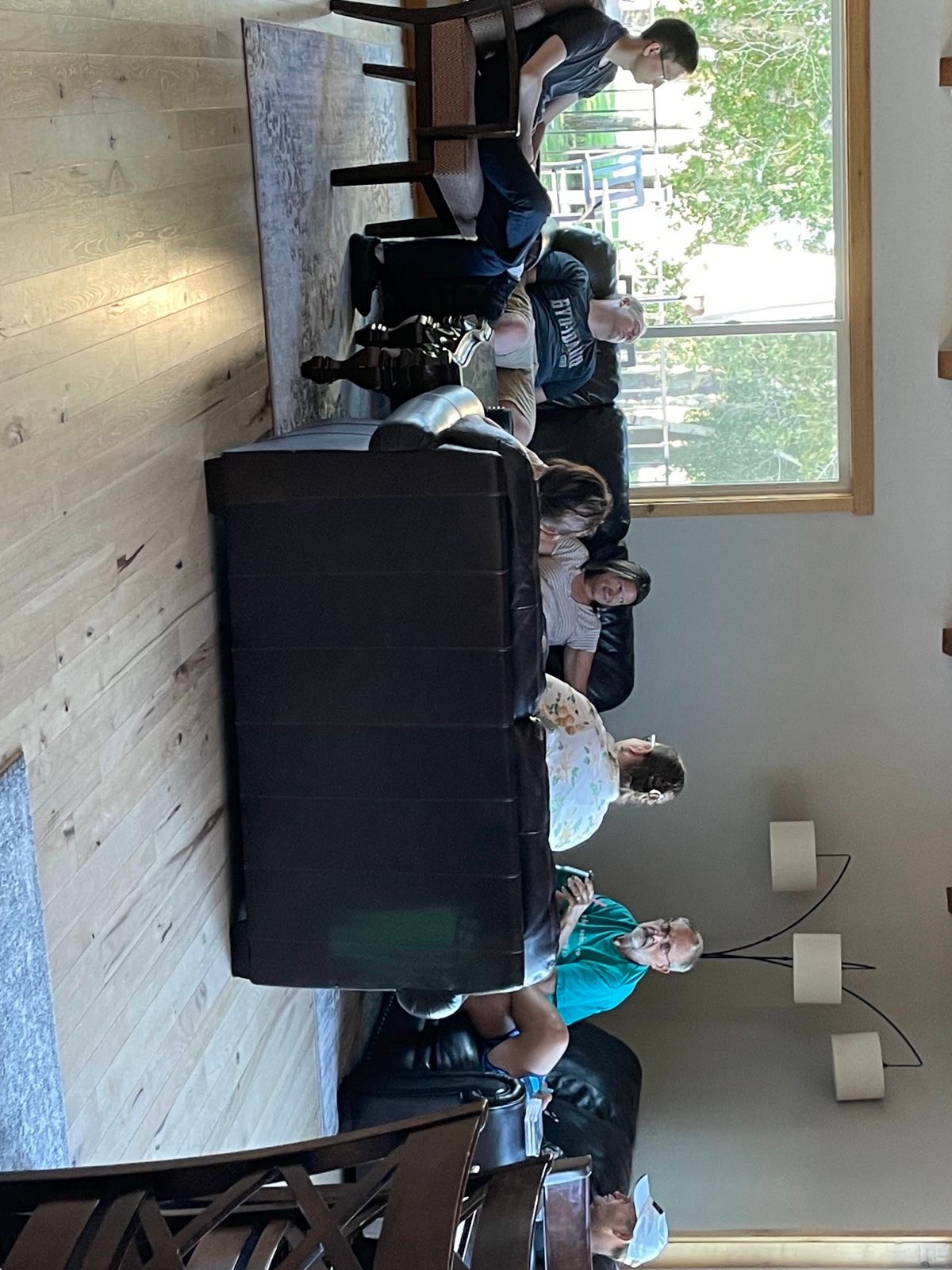 Guests talking in the lodge great room