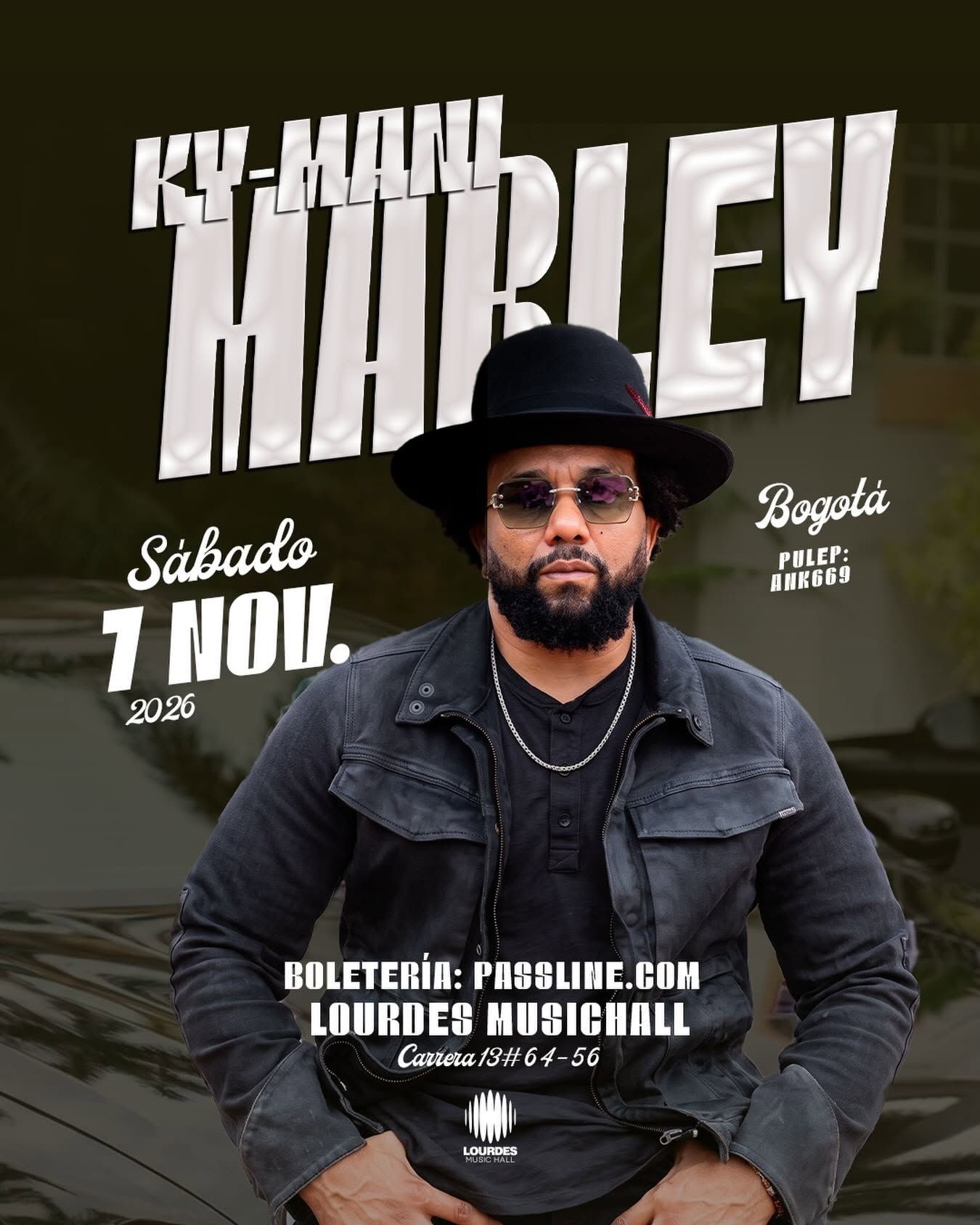 Ky-Mani Marley en Bogotá — Noviembre 2026