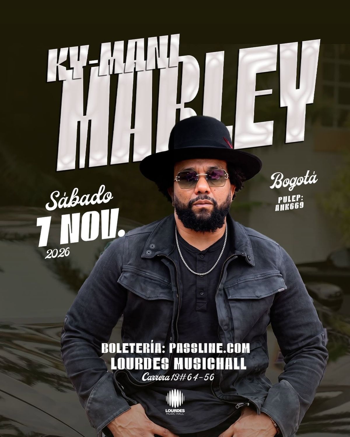 Ky-Mani Marley en Bogotá — Noviembre 2026