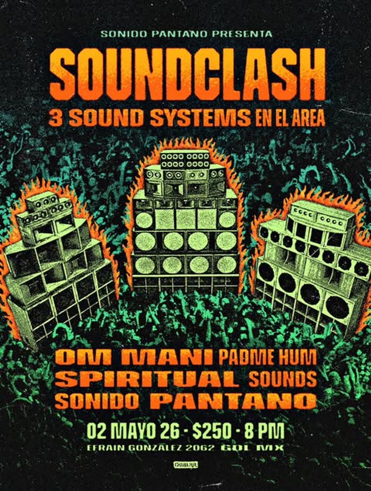 Soundclash, 3 Sound Systems en el area
