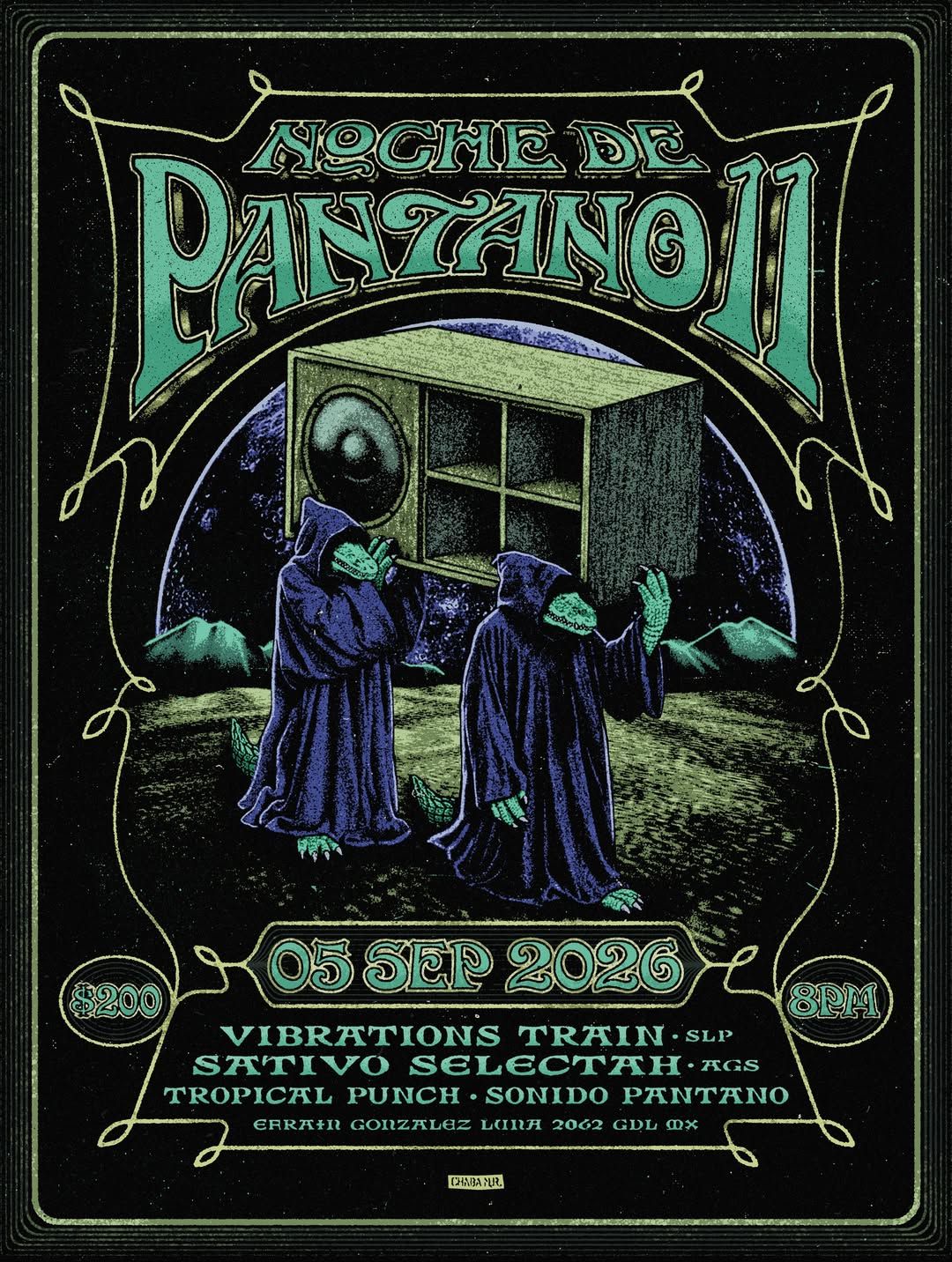 Noche de pantano 11 2026
