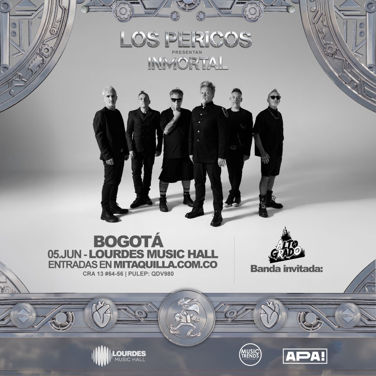 洛斯佩里科斯 (Los Pericos) 在波哥大：2026 年“不朽”现场演出