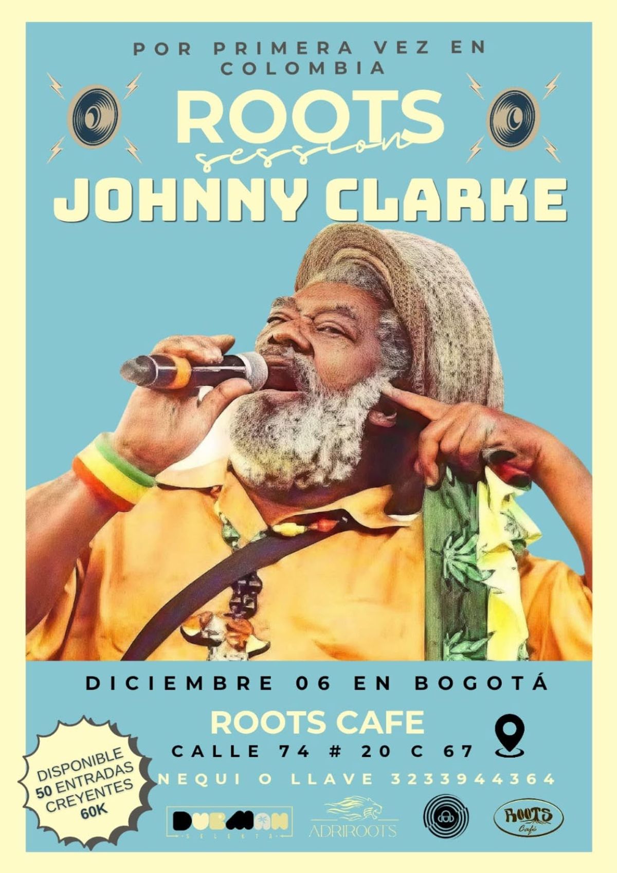 Johnny Clarke en Bogotá — Diciembre 2026