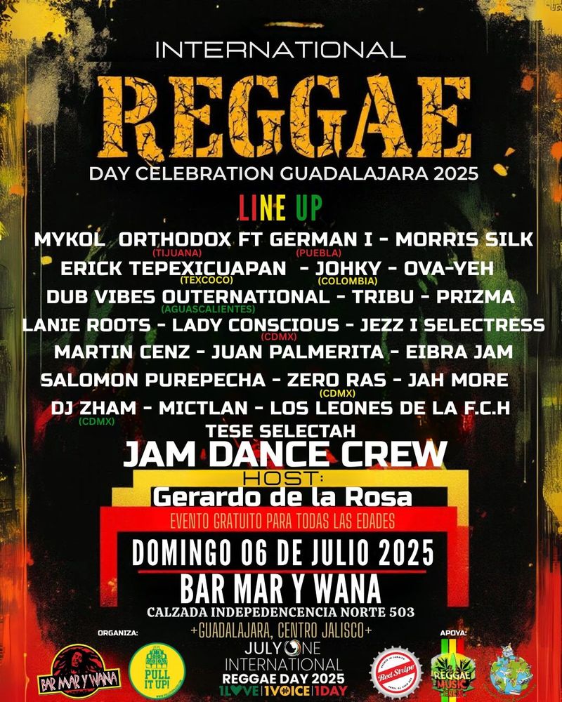 GUADALAJARA CELEBRA EL INTERNATIONAL REGGAE DAY 2025