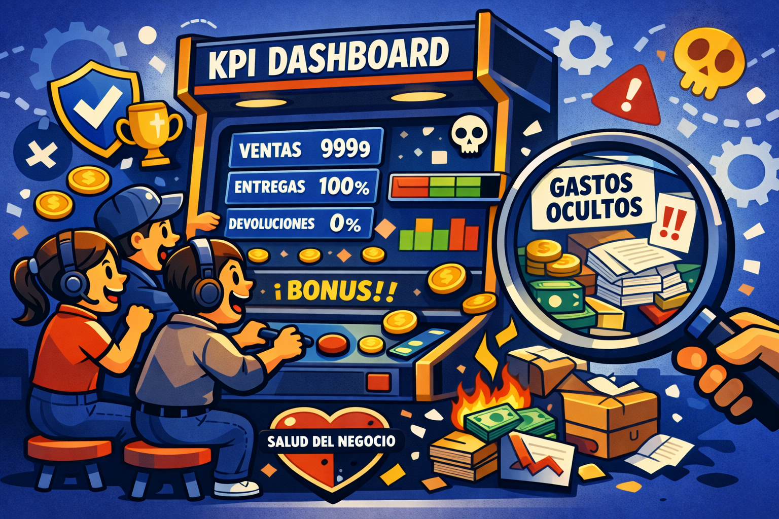 El videojuego de los KPIs: cuando tu equipo gana puntos… y tu negocio pierde vidas