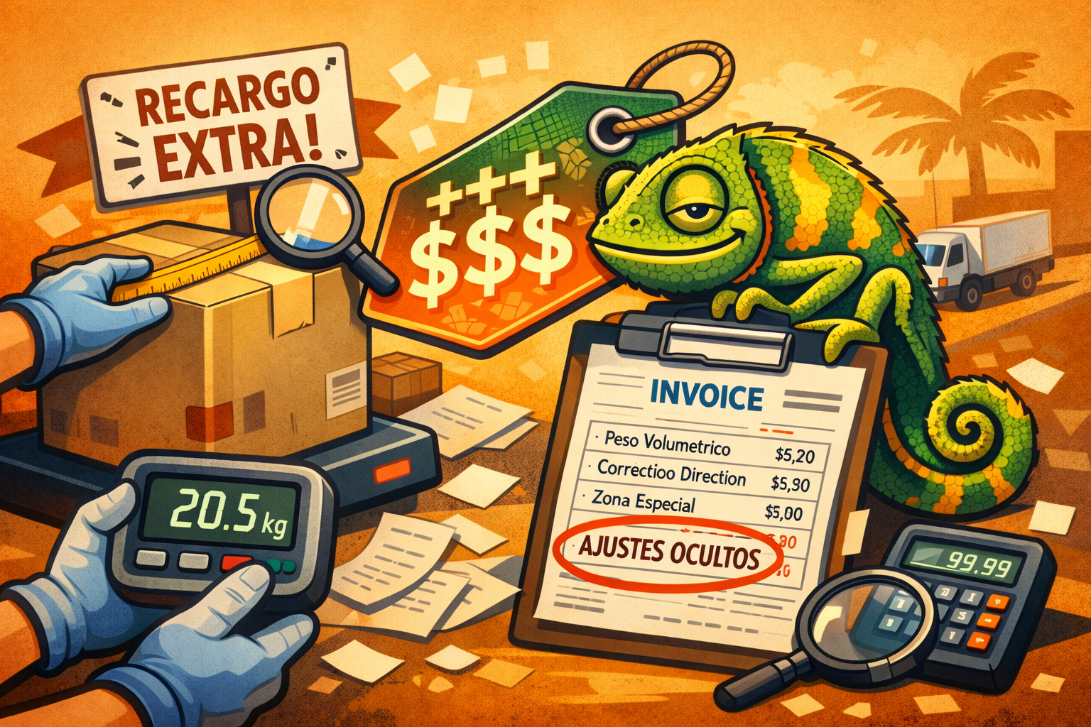 El recargo camaleón: cómo tu flete se disfraza y te roba margen (y cómo atraparlo en 30 días)