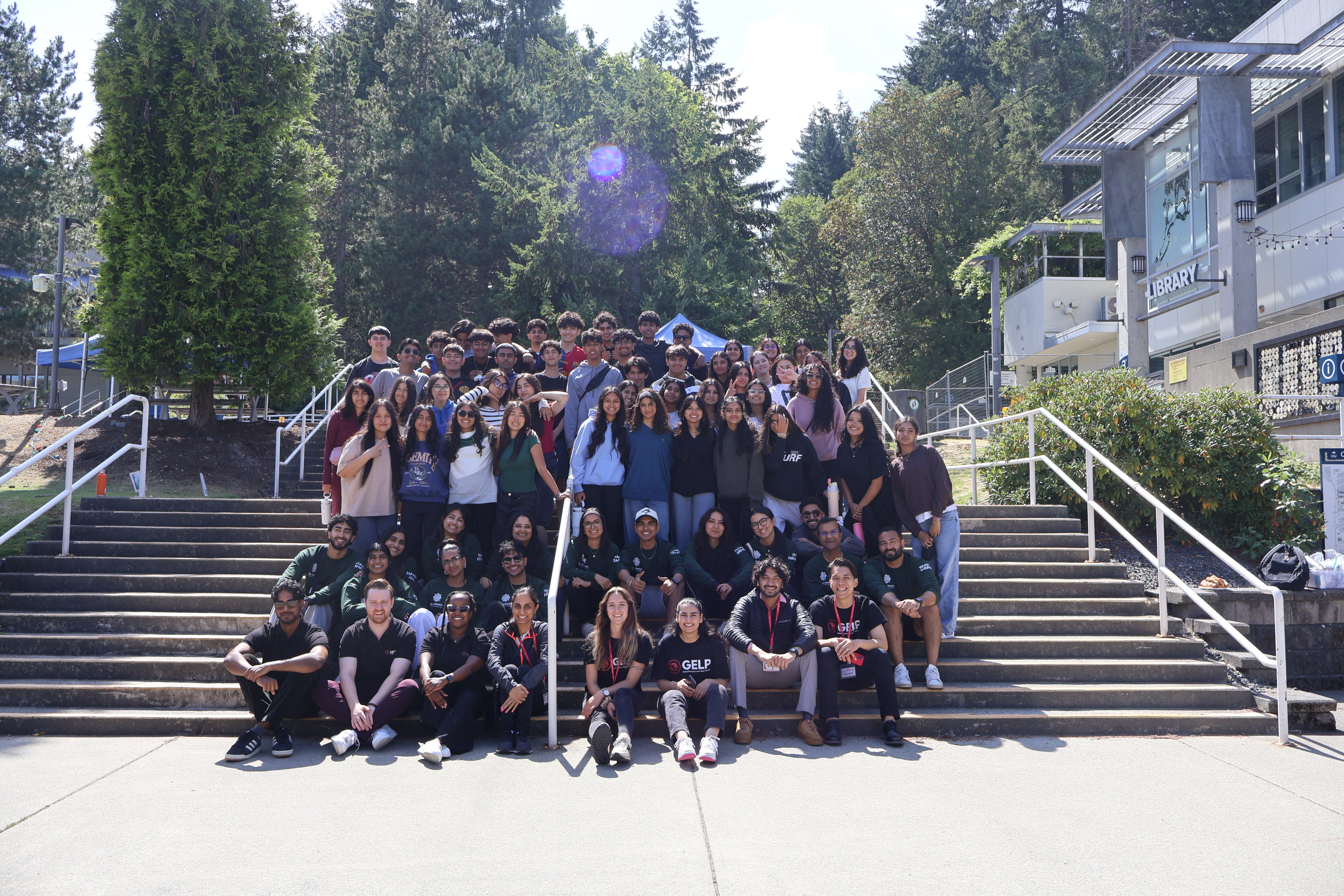 GELP × Camp Al-Ummah campers gathered together at the camp