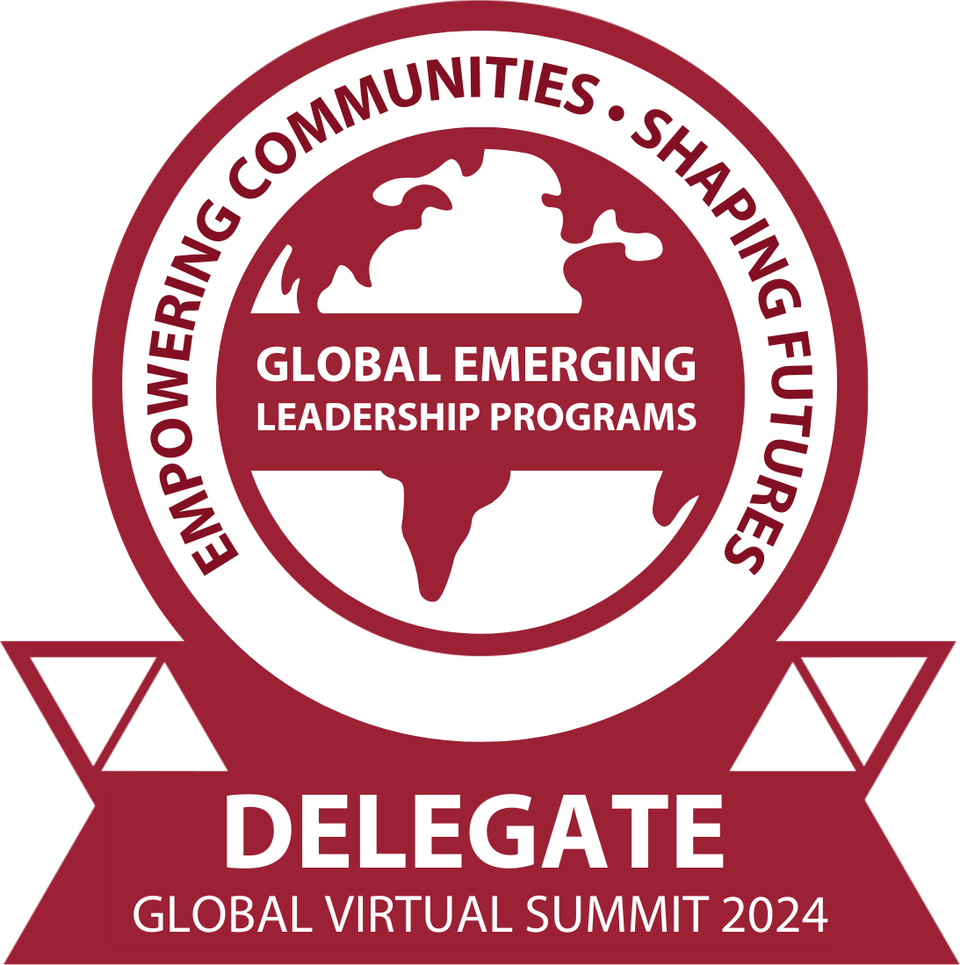2024 Global Virtual Summit Delegate badge artwork