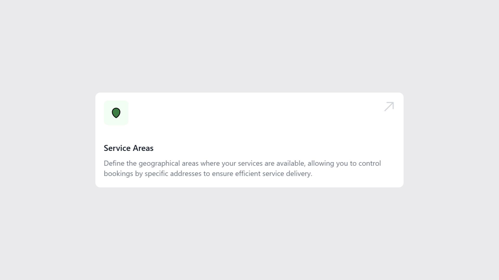 Setting Up Service Areas