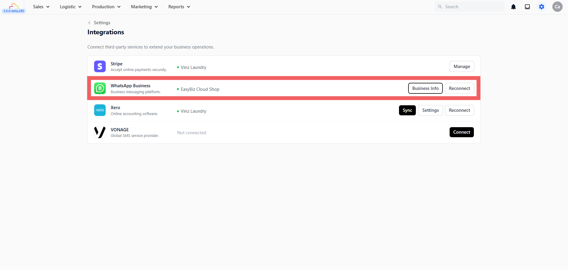 If you haven't connected your WhatsApp Business account yet, go to Settings → Platform → Integrations → WhatsApp and click Connect. For a full setup walkthrough, visit WhatsApp Integration Overview.