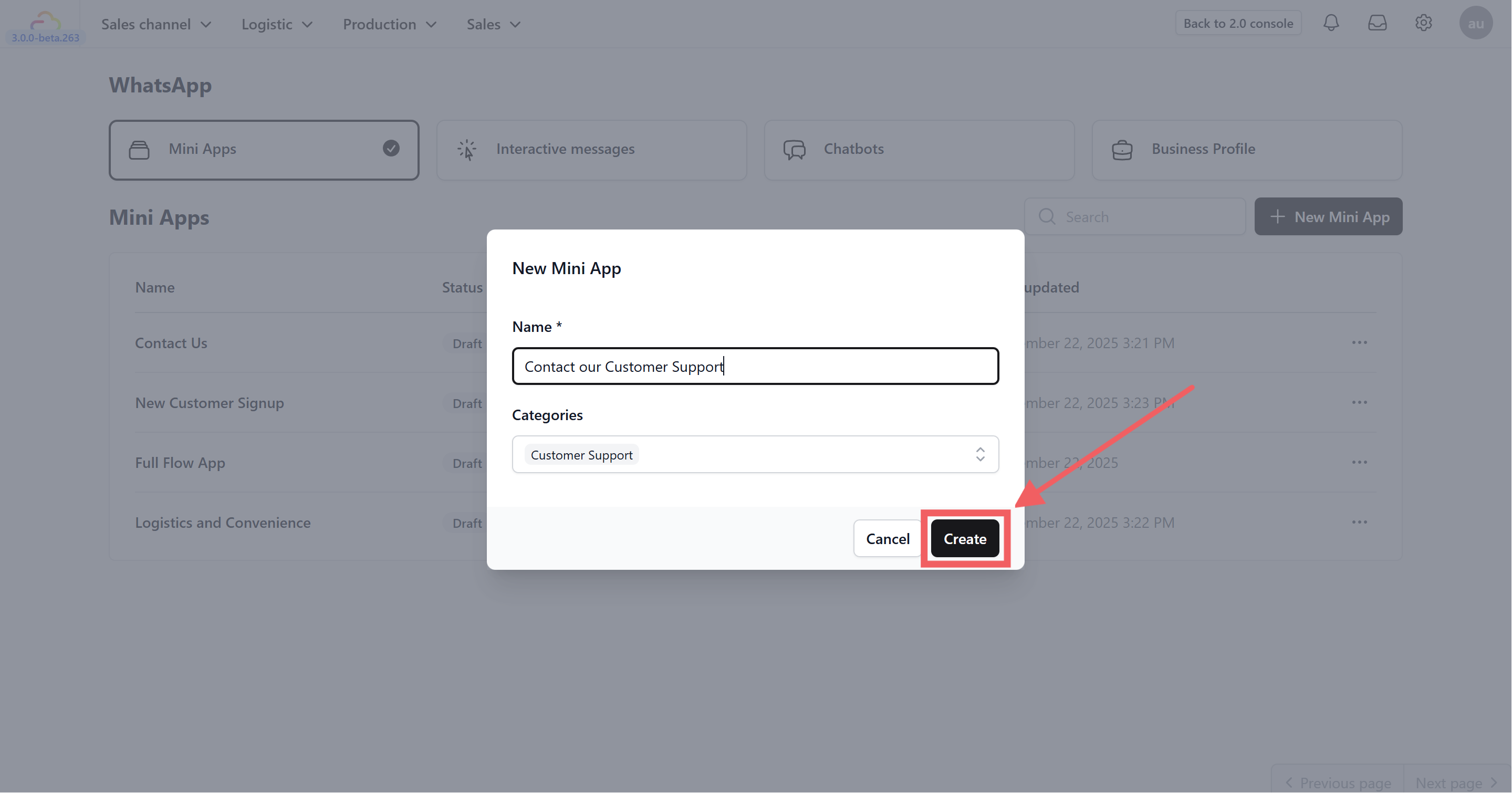 Categories: Select the most relevant category for your use case. Options include: Sign Up, Sign In, Appointment Booking, Lead Generation, Contact Us, Customer Support, Survey, or Others.