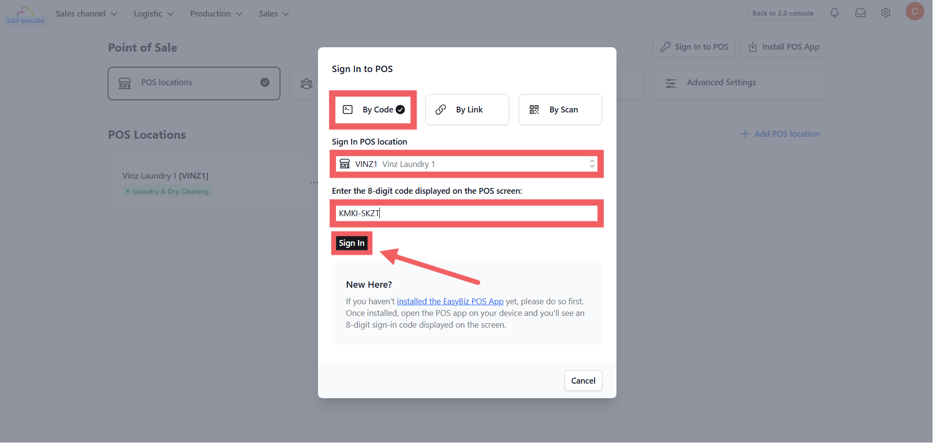 3. Authorize: