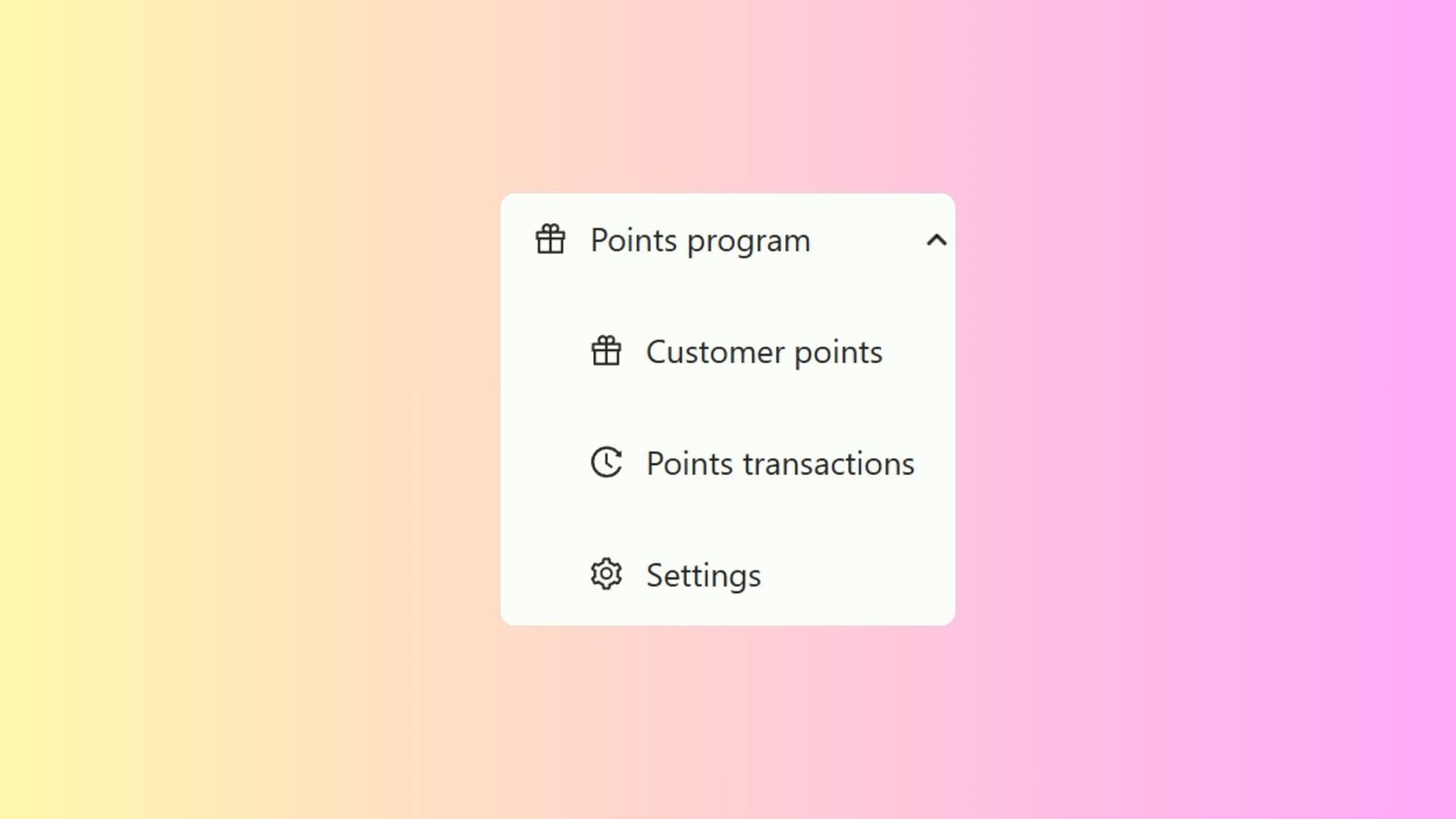 Setting Up Points Program