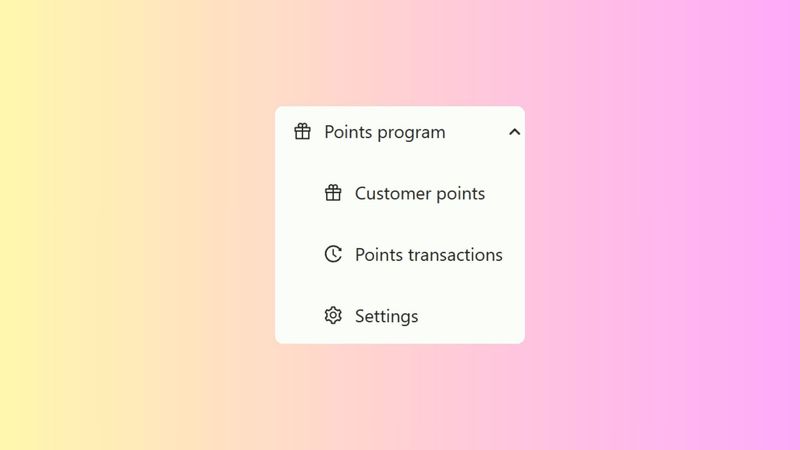 Setting Up Points Program