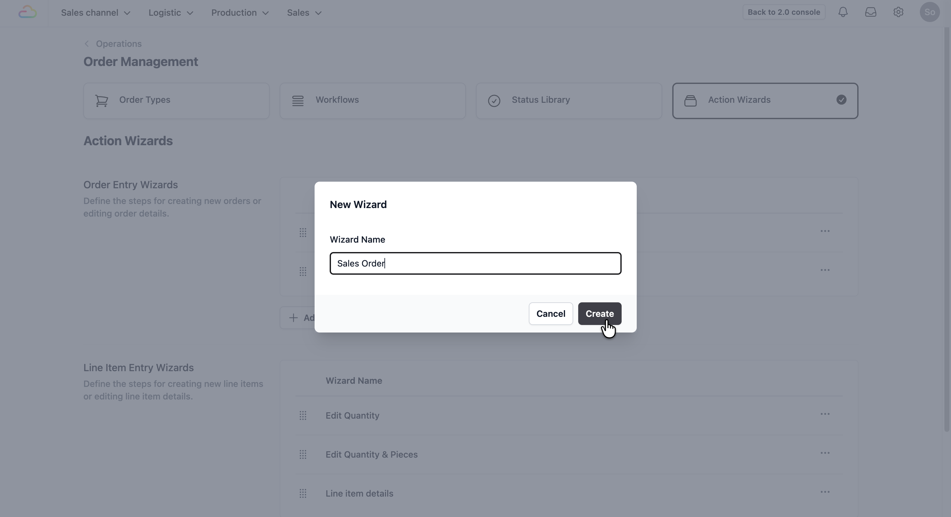 Once done, click on the Create button.