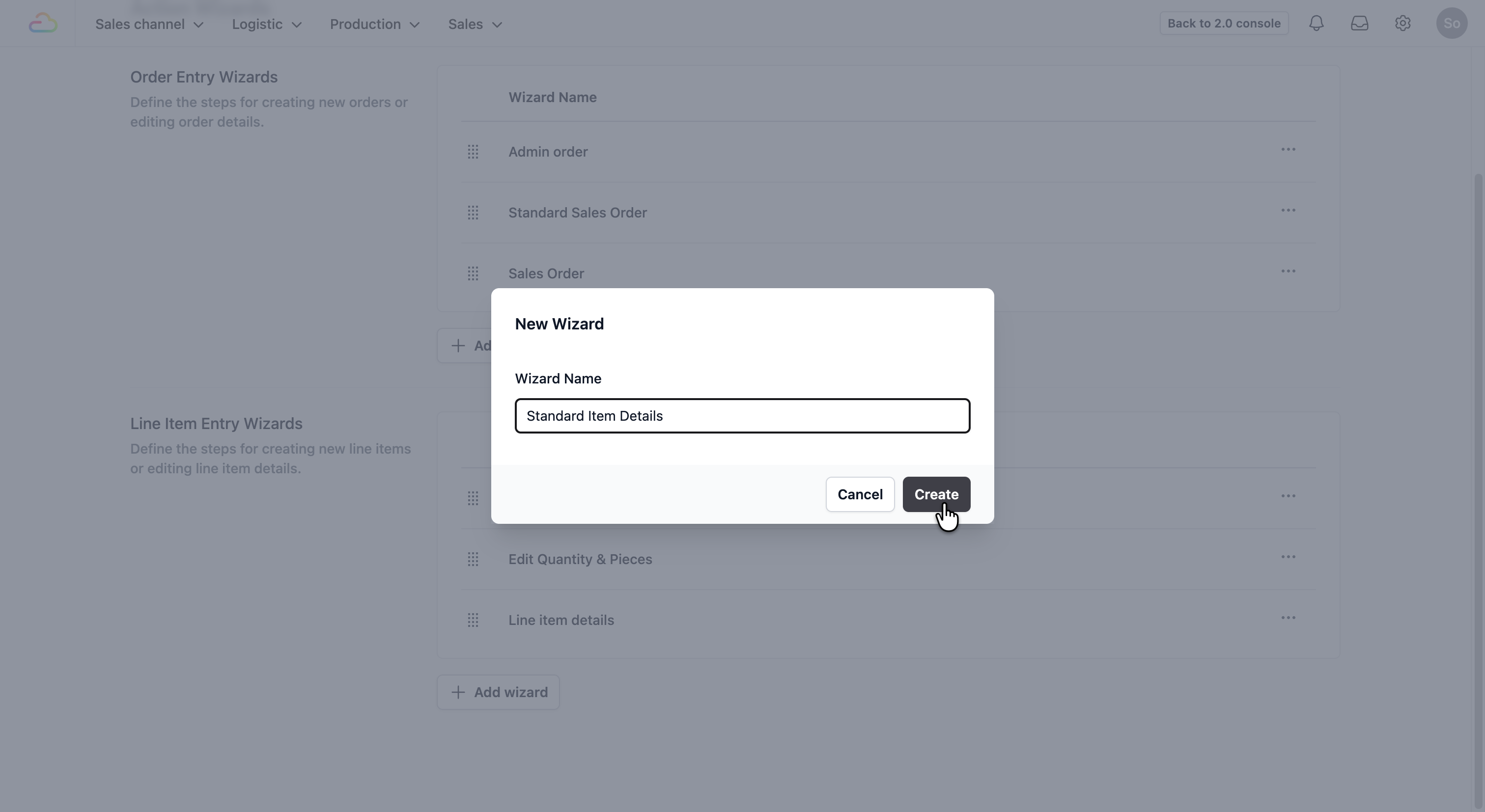 Once done, click on the Create button.