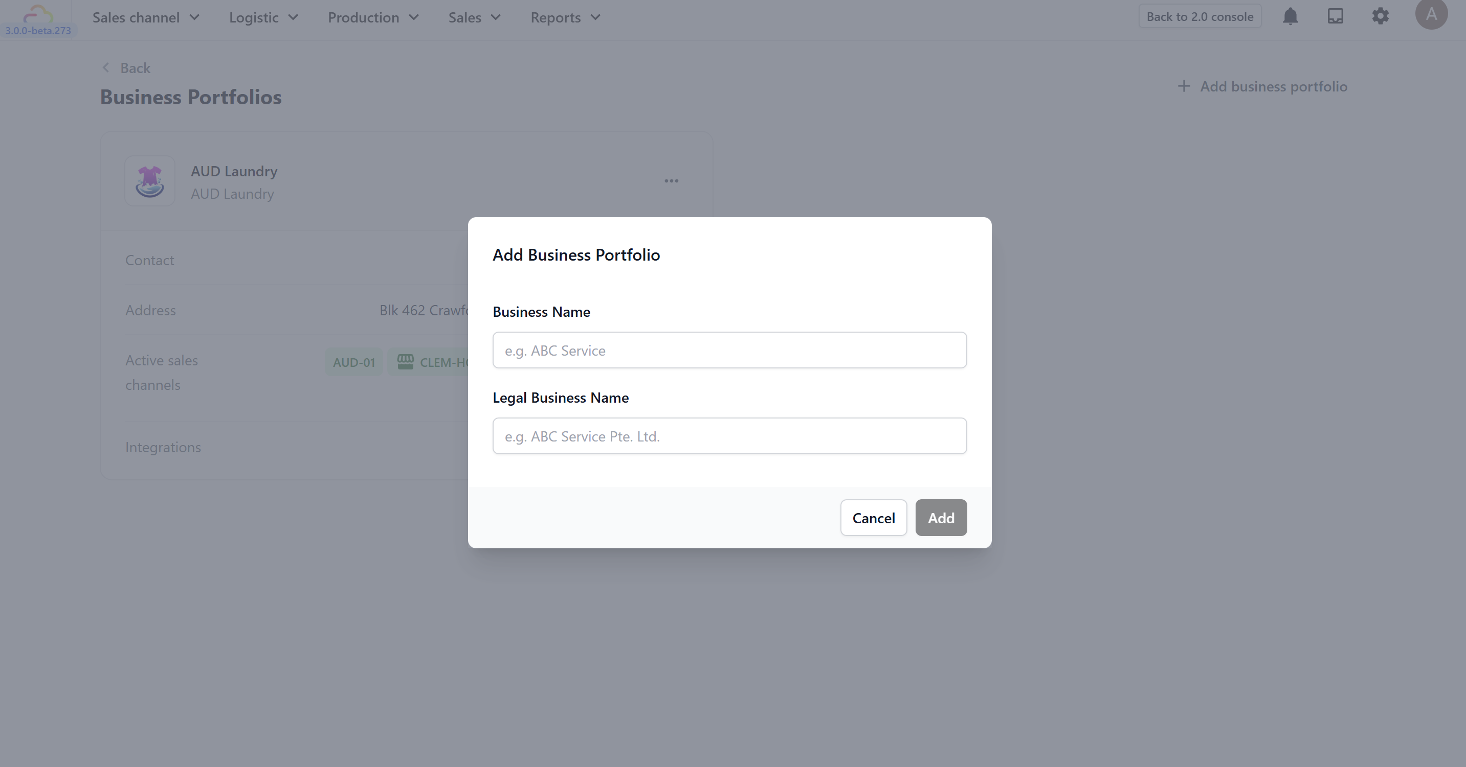 Setting up your Business Portfolio
