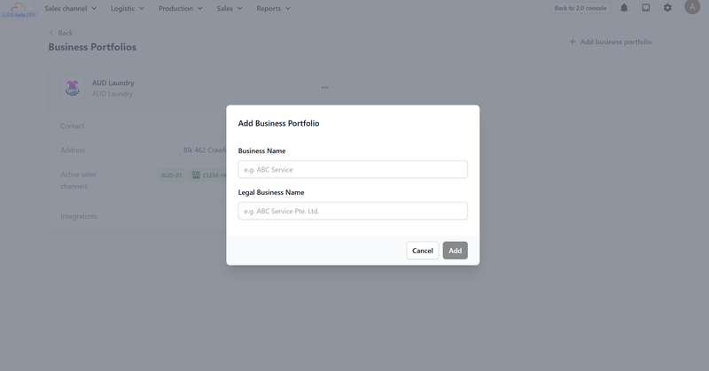 Setting up your Business Portfolio