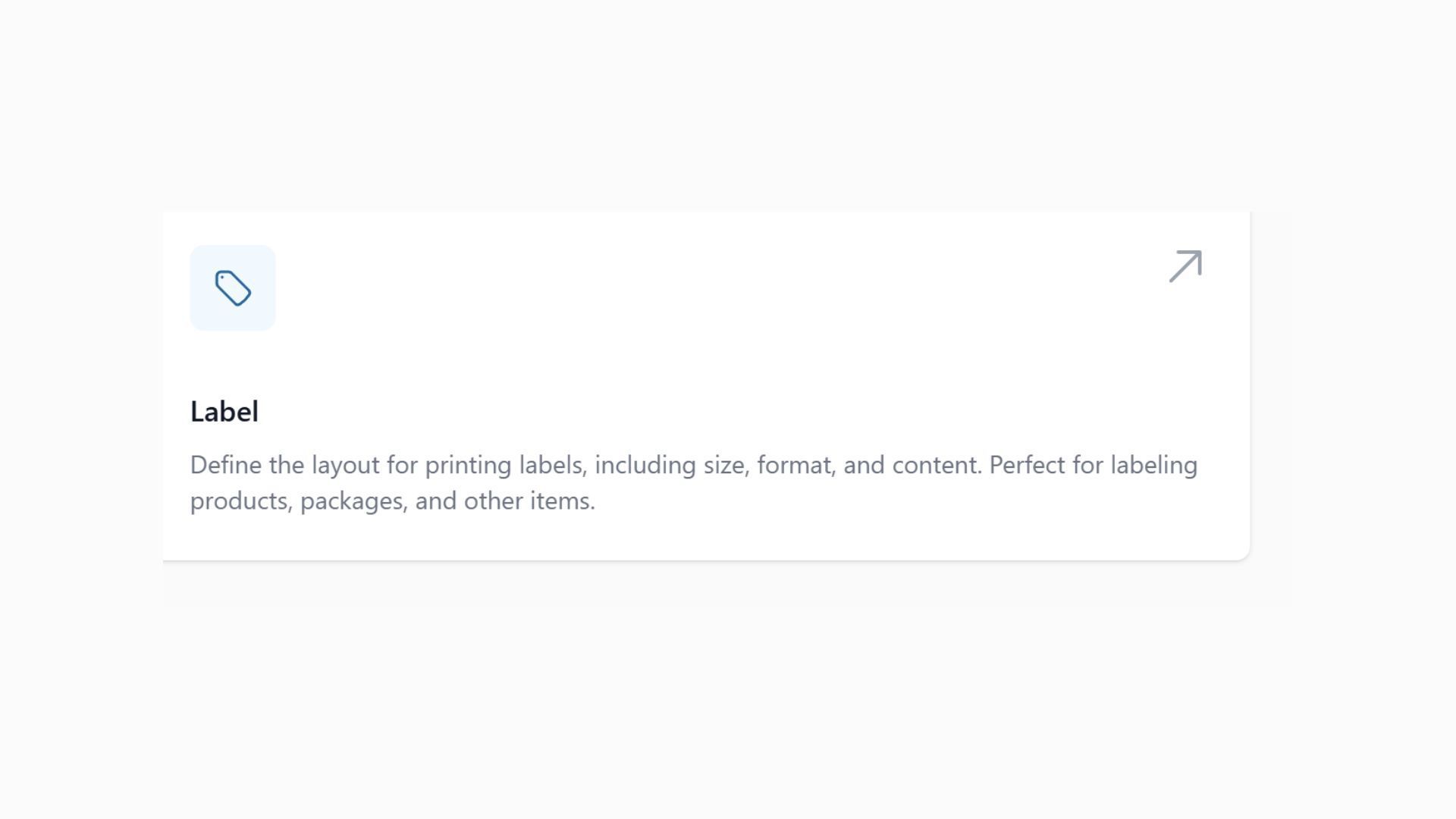 Configuring Label Templates