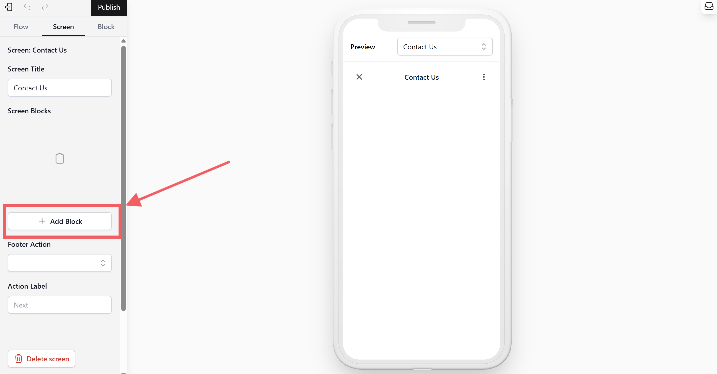 Now, design the content customers will interact with.