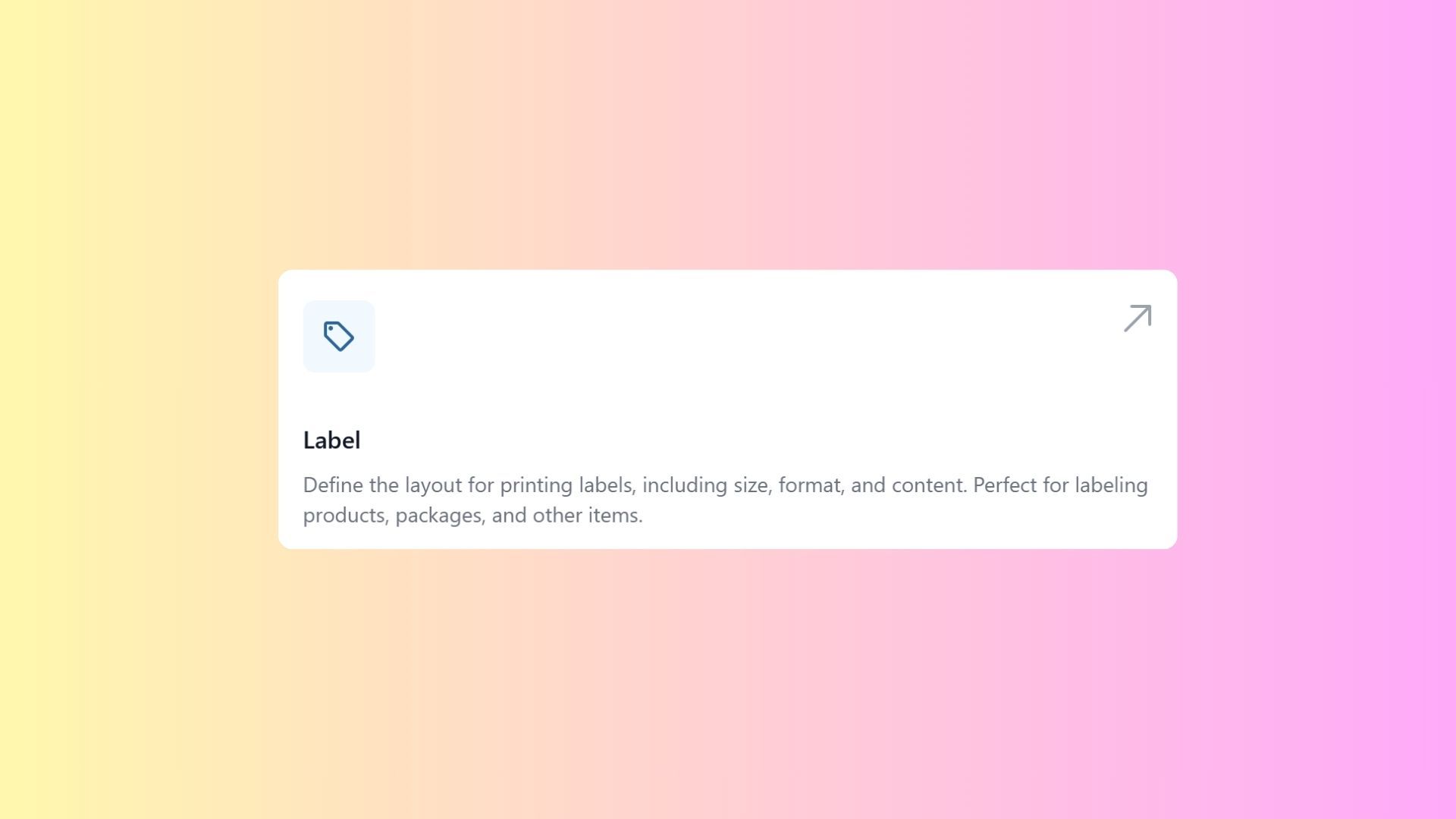 Configuring Label Templates