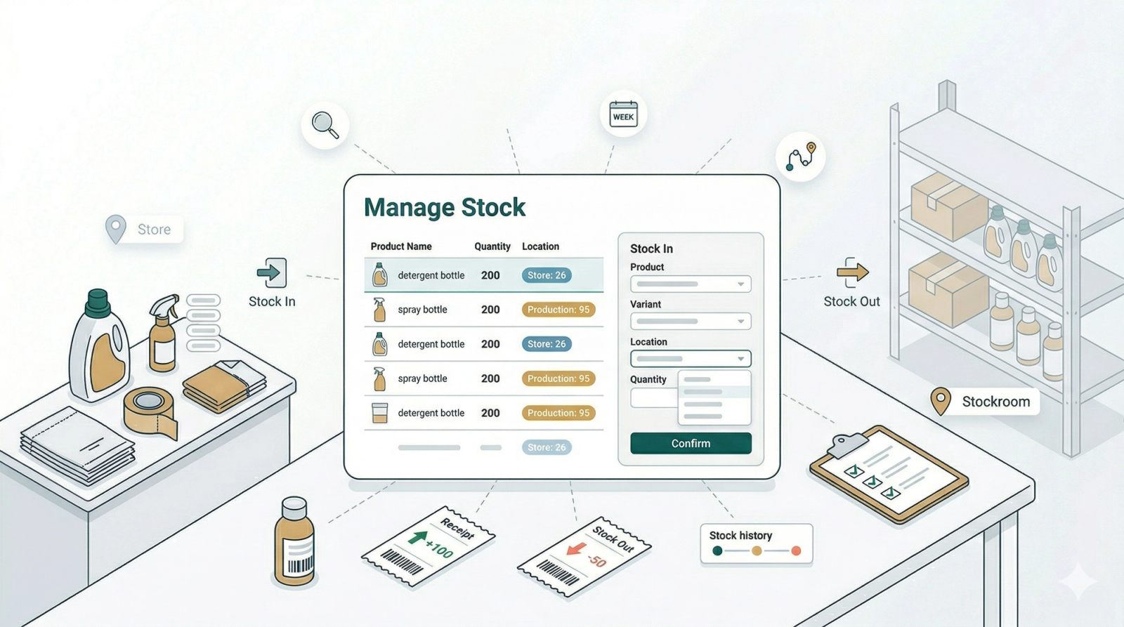 Setup your Stock
