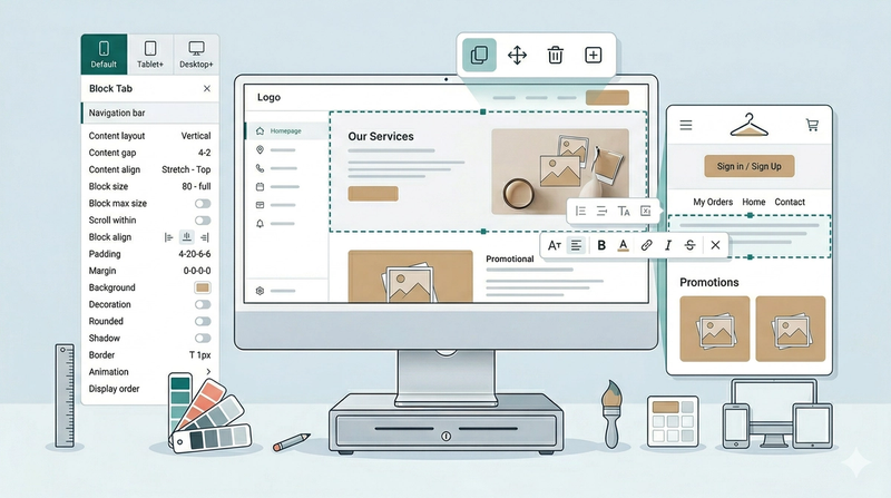 Block Tab: Getting Started with the Visual Builder