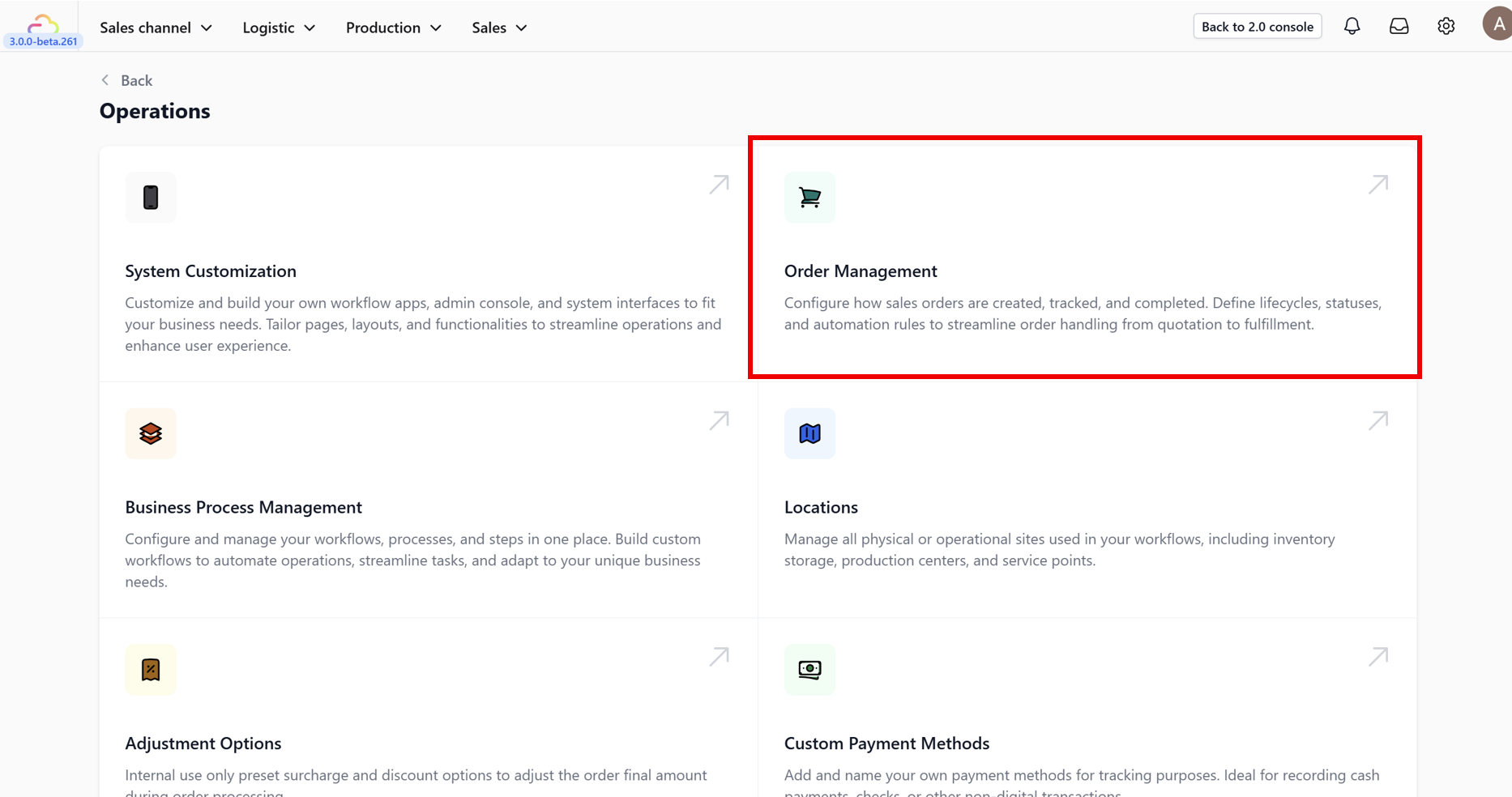 Follow this guide to access the Order Management features on your EasyBiz console 3.0: