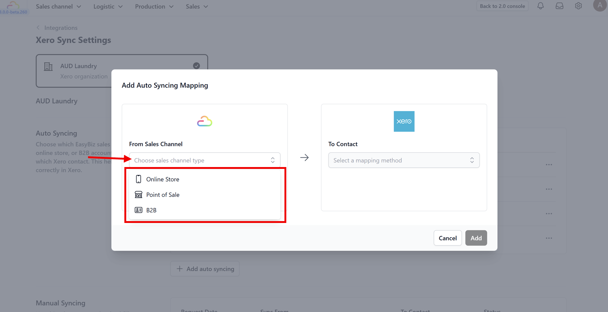 3. Select Sales Channel: Choose where the orders are coming from (e.g., "POS" or "Online Store").