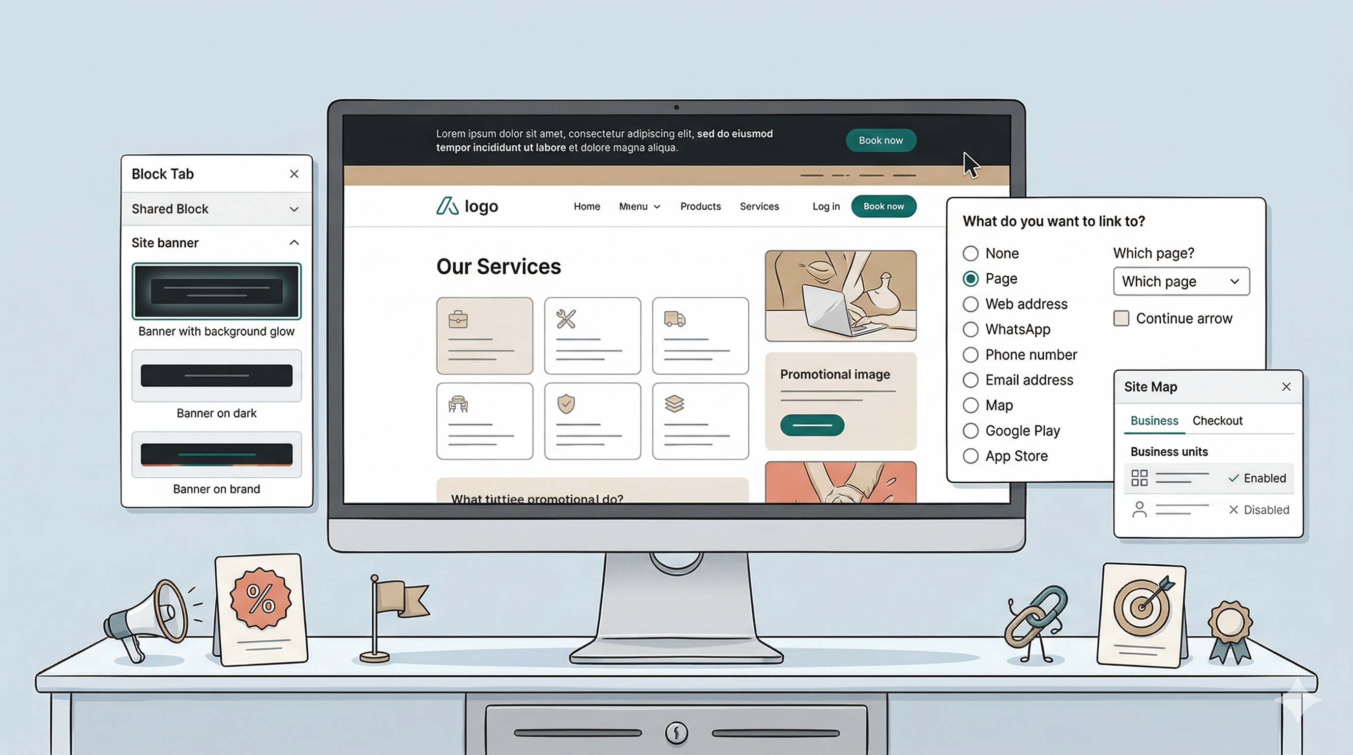 Block Tab: Site Banner