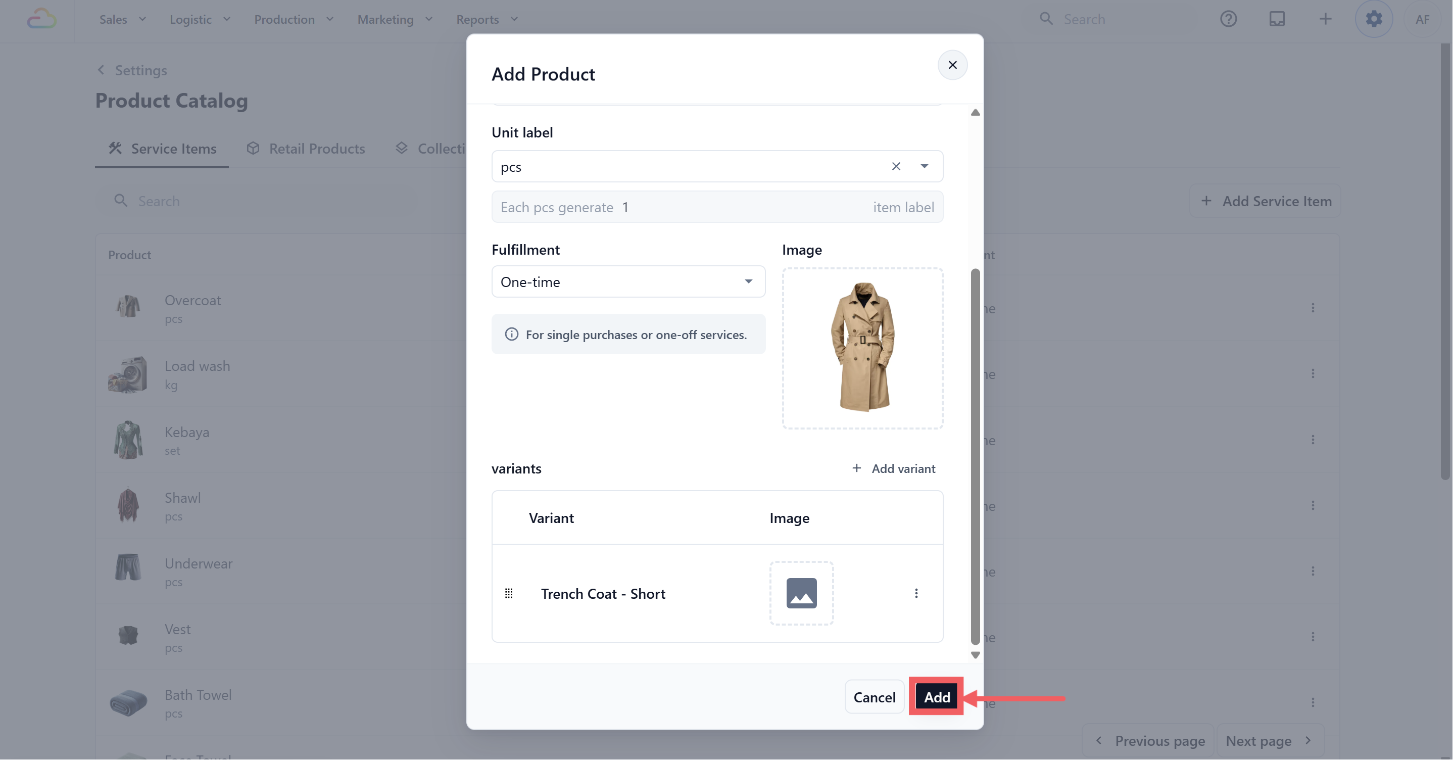 Click Add again to save.