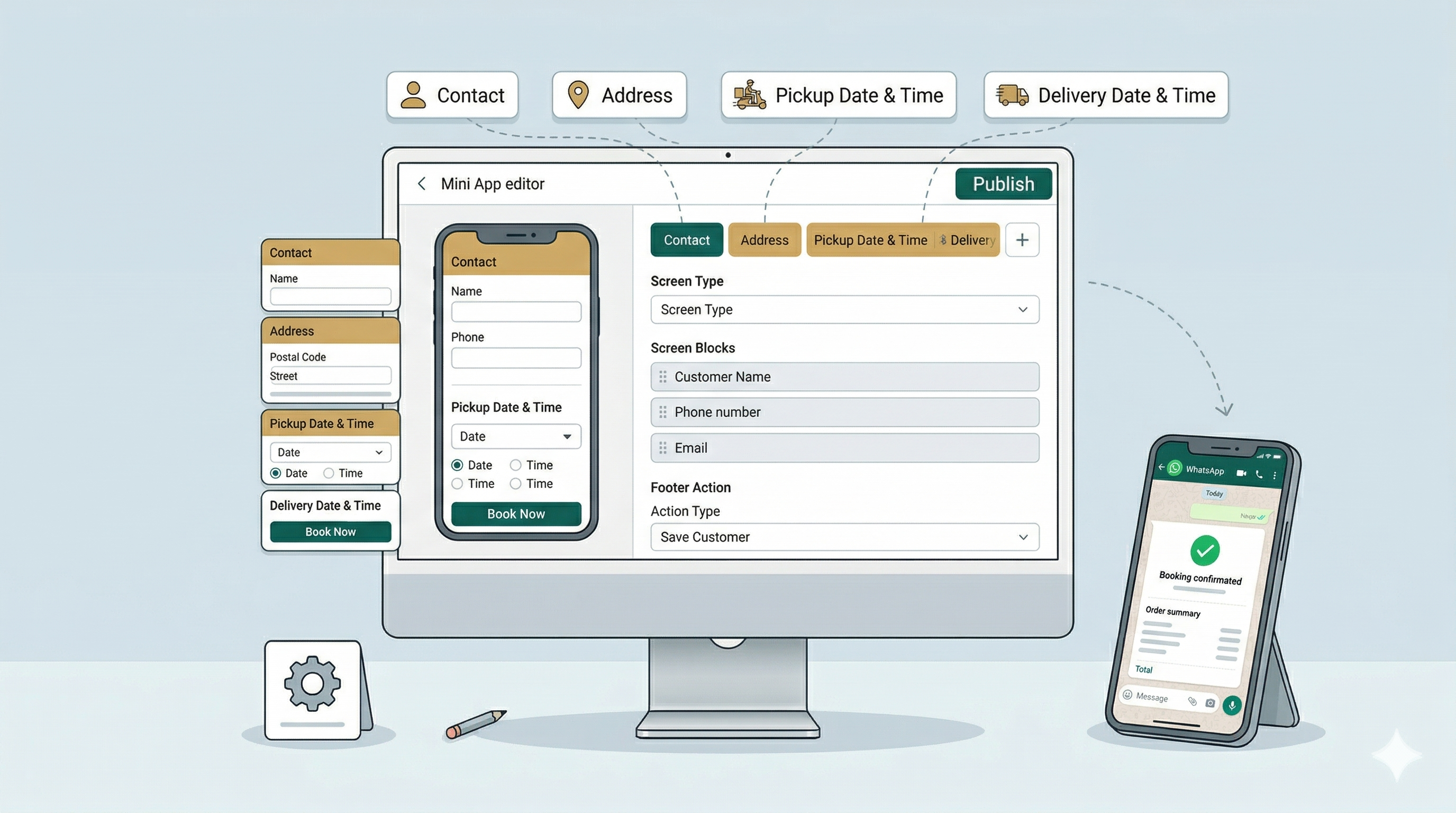 Setting Up a New Order: Pickup & Delivery Mini App