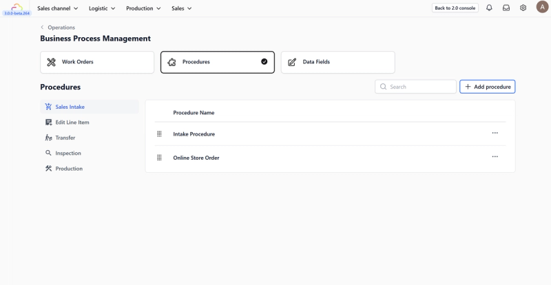 Configuring Procedures
