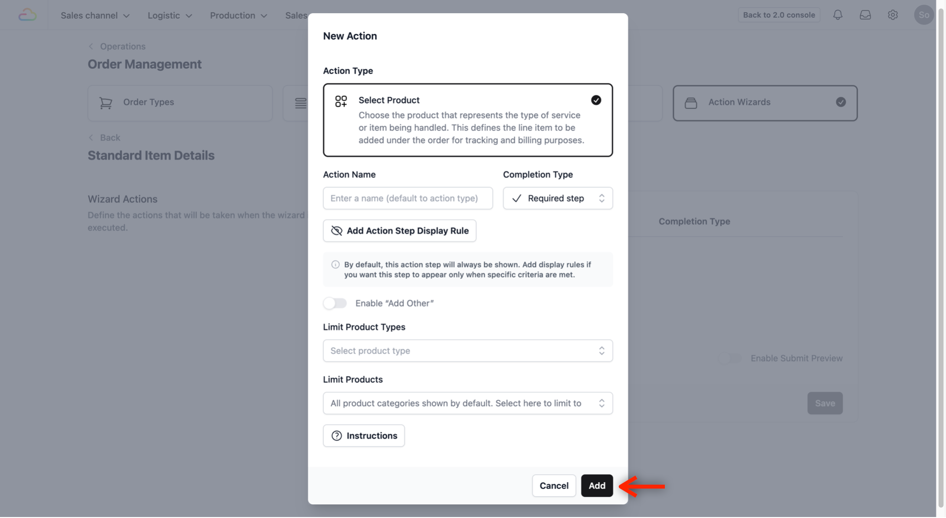 For this demonstration, we will leave everything as default and click on the Add button.