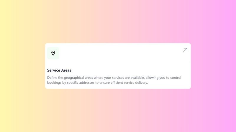 Setting Up Service Areas