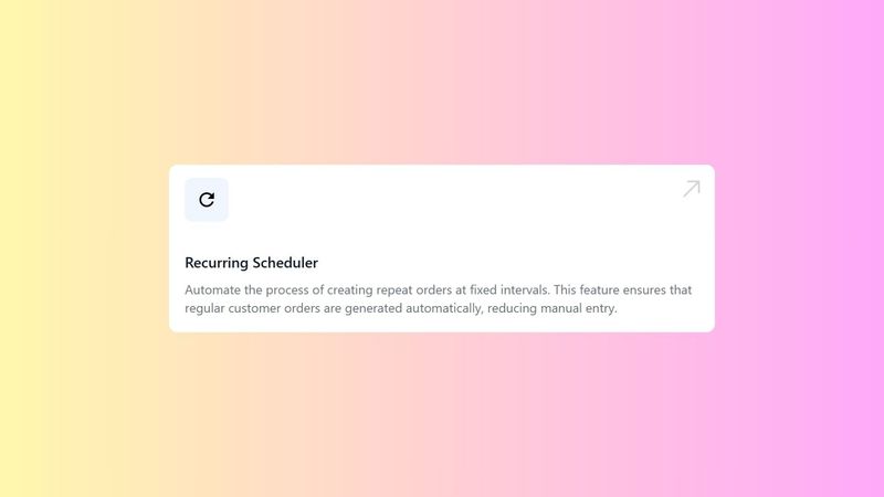 Setting Up Recurring Scheduler