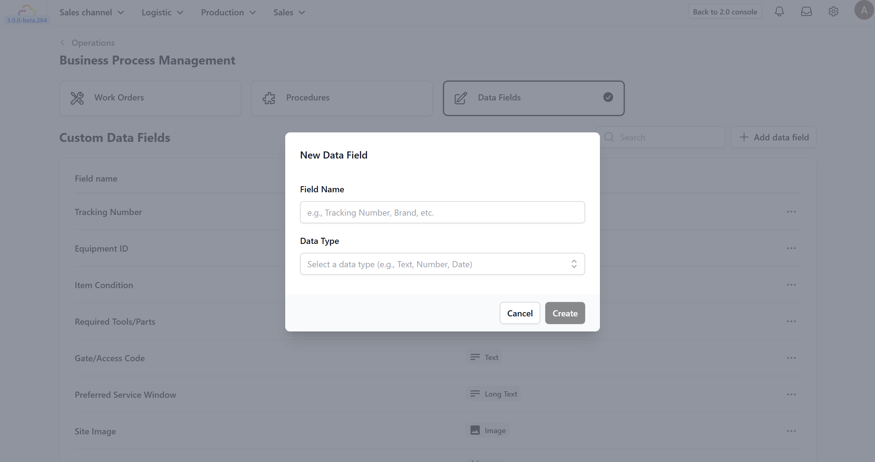 Configuring Data Fields