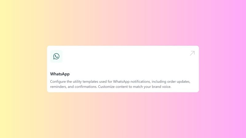 Configuring Whatsapp Templates