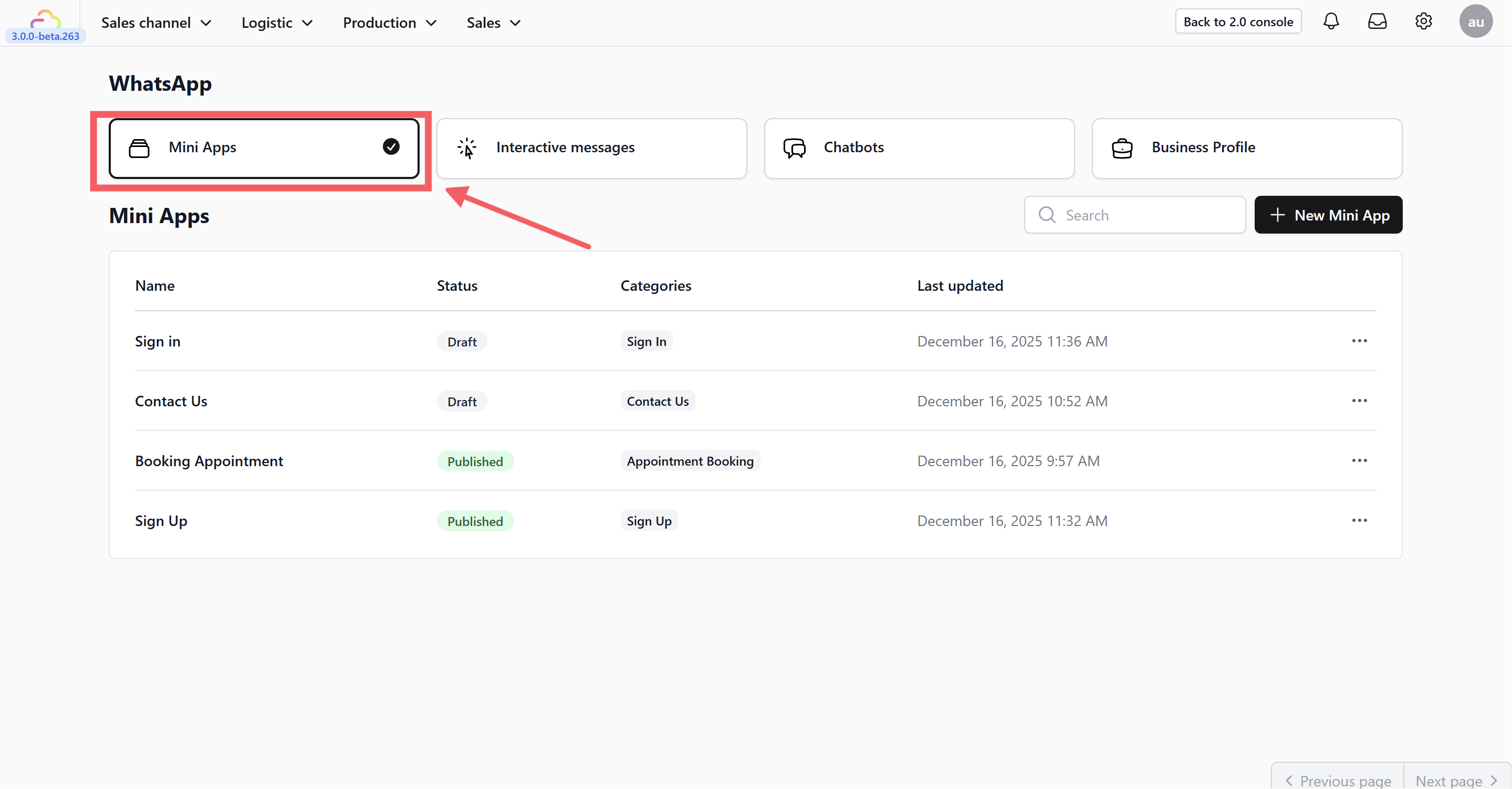 Start by defining the purpose of your Mini App.