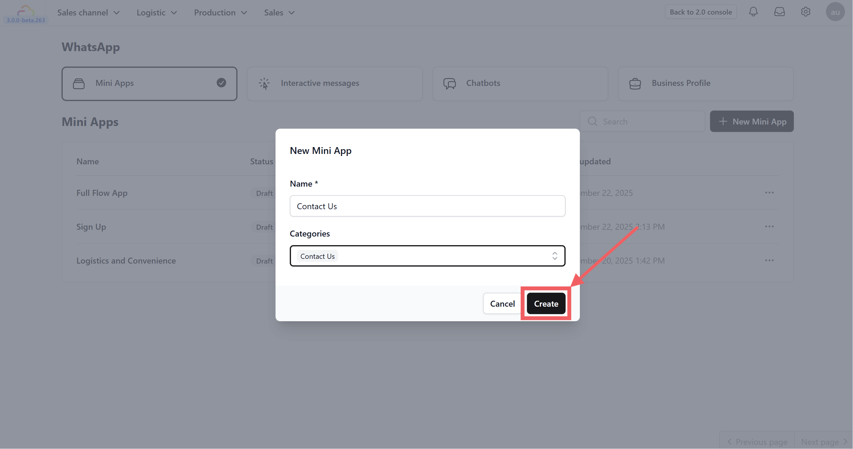Categories: Select the most relevant category for your use case. Options include: Sign Up, Sign In, Appointment Booking, Lead Generation, Contact Us, Customer Support, Survey, or Others.