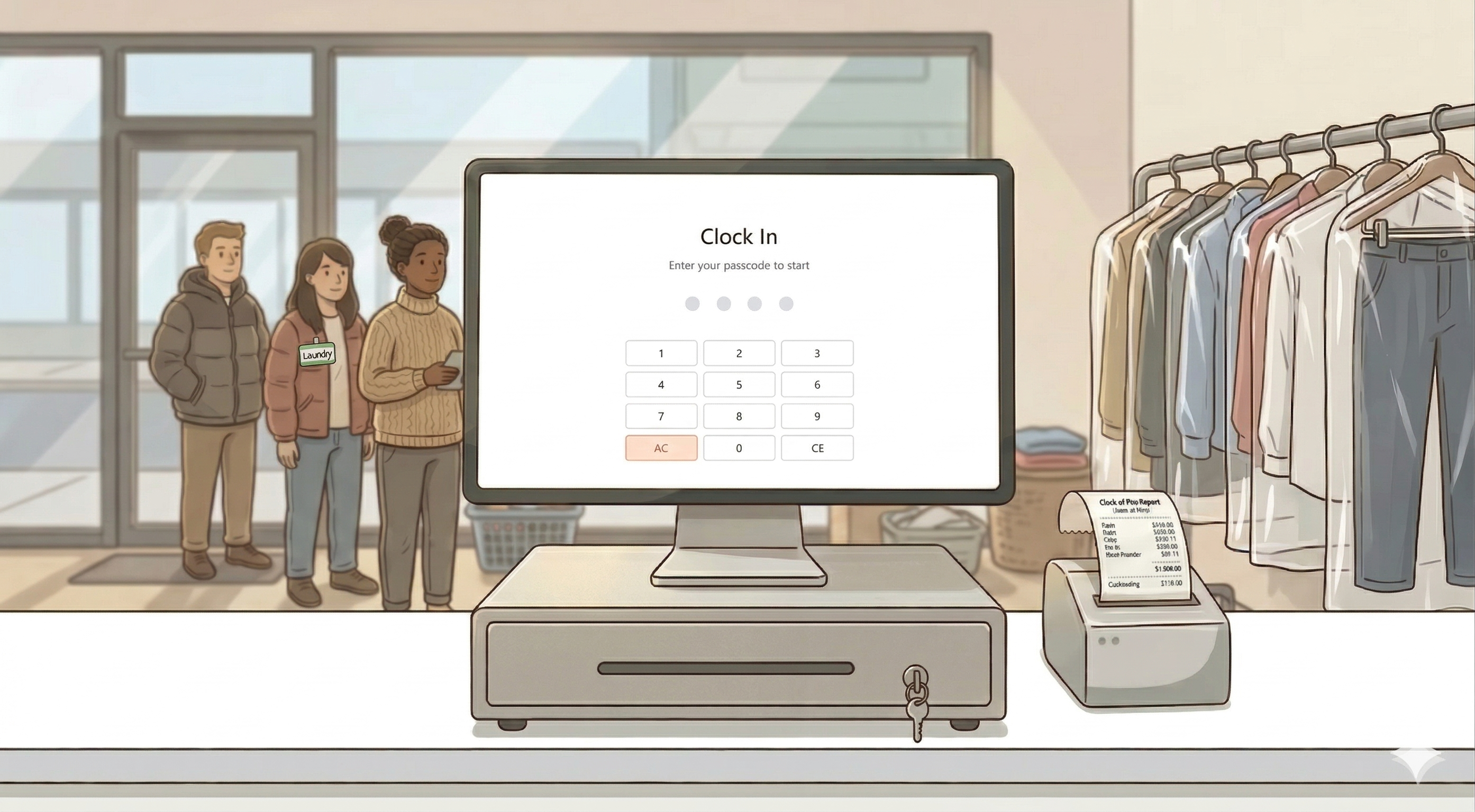 Set Up Time Clock on Your POS