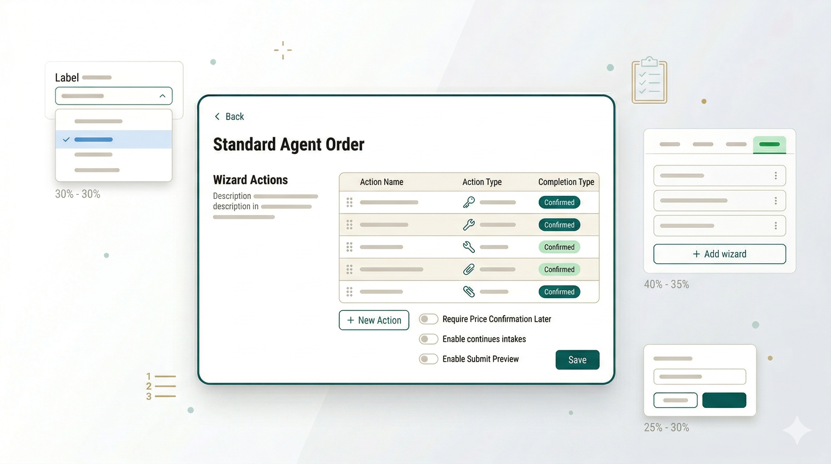 Set Up Order Procedures