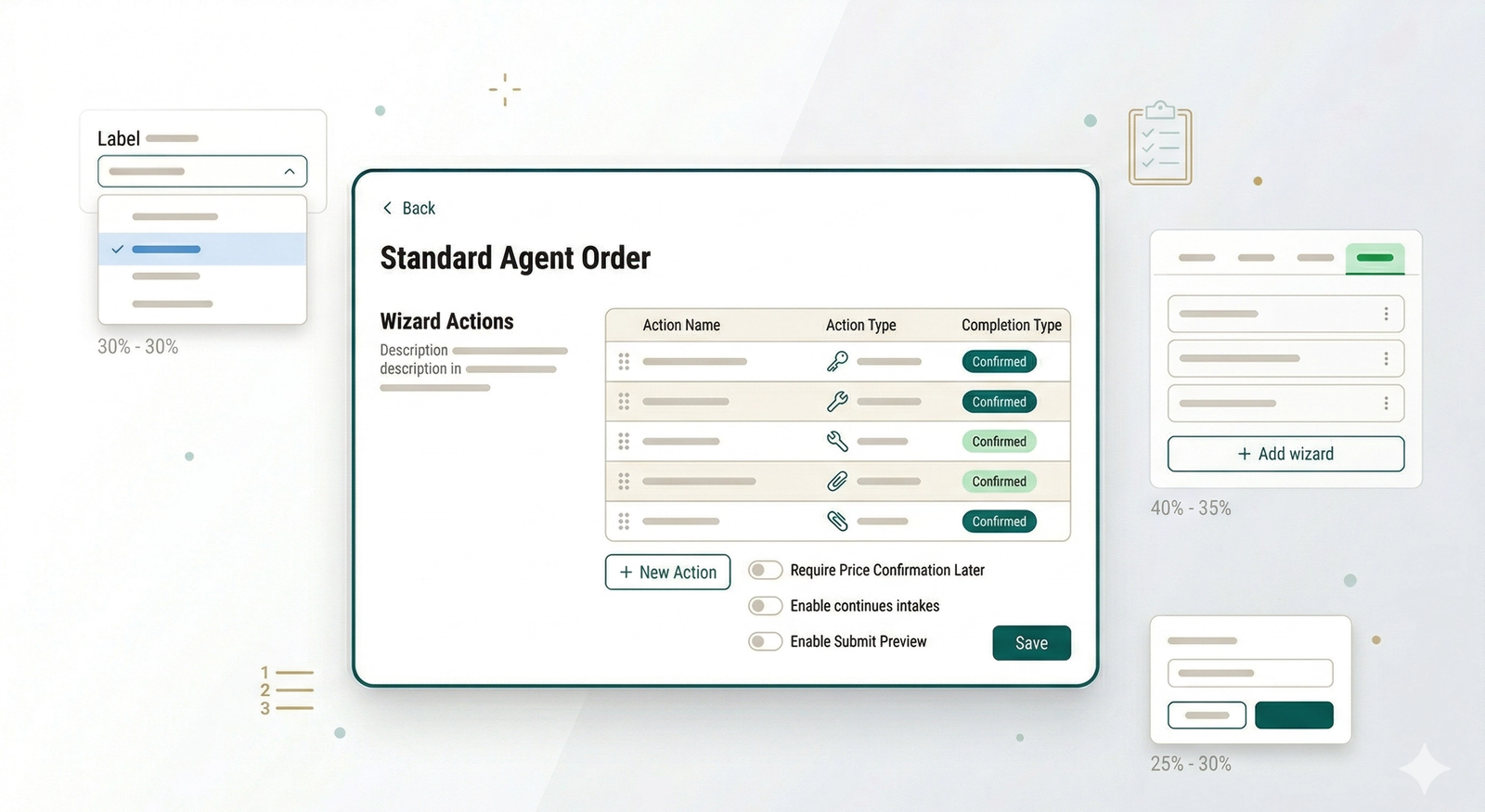 Set Up Order Procedures