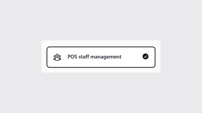 Manage POS Staff