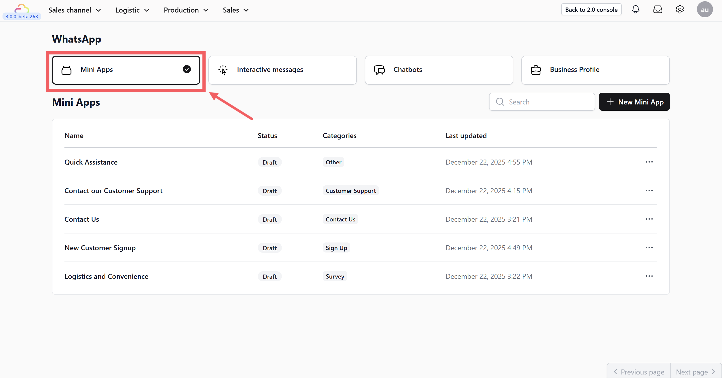 Start by defining the purpose of your Mini App.