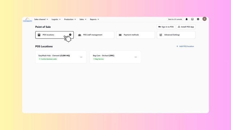 Add Your POS Location