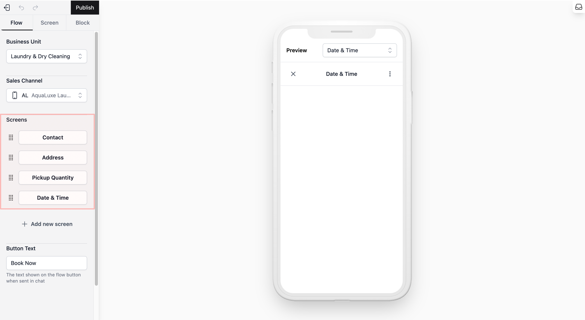 Repeat this process for each screen you want to use.