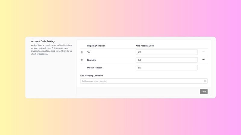 Configuring Account Codes