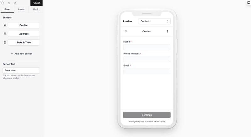 Home Delivery Booking via WhatsApp